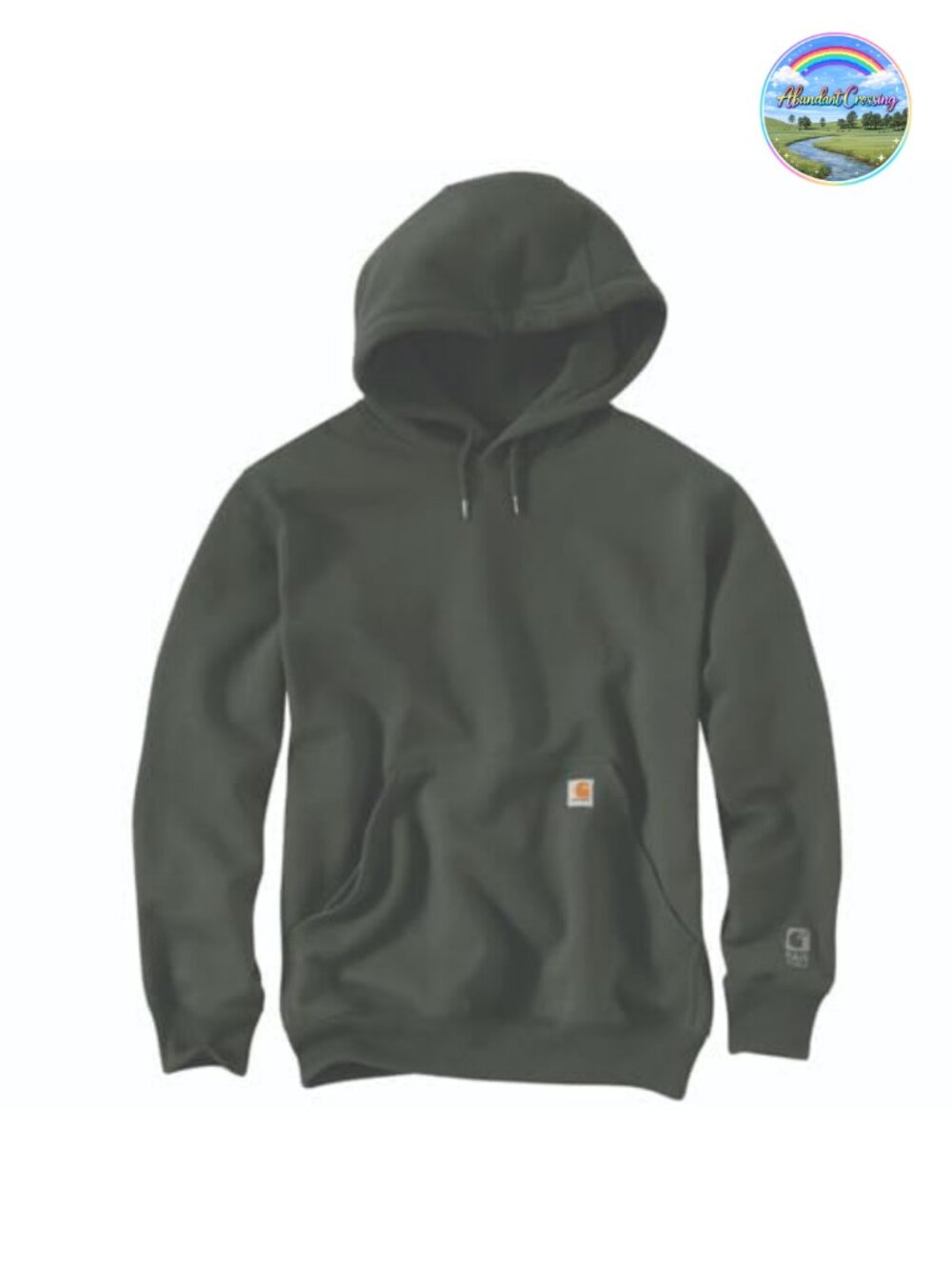 Heavyweight Hooded Sweatshirt Rain Defender Water Resistant Pullover